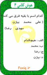 هوش کلامی 4