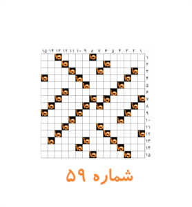 منوی جدول کلاسیک شماره 59